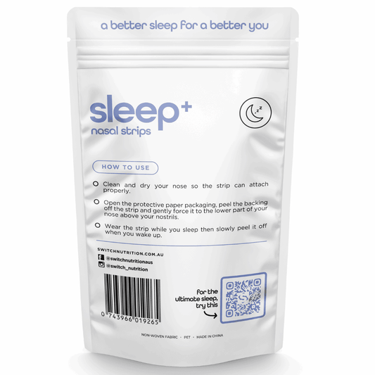 Switch Nutrition Sleep+ Nasal Strips - NZ Muscle