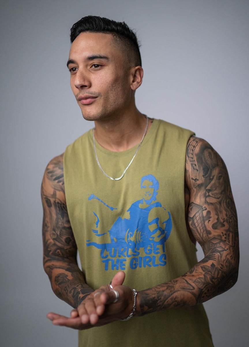 Status Curls Get The Girls Military Tank - NZ Muscle