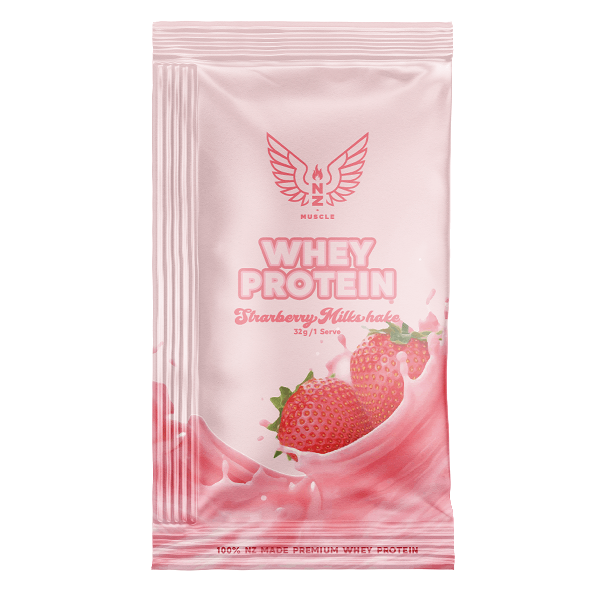NZ Muscle Whey Protein Sachet - 1 Serve - NZ Muscle
