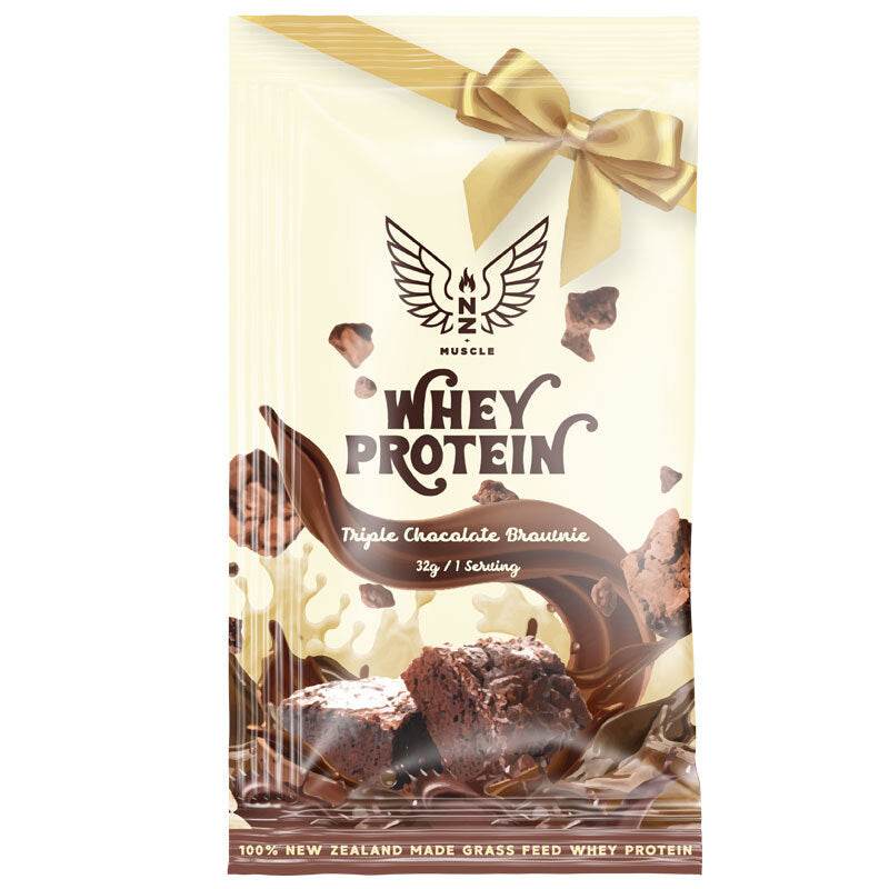 NZ Muscle Whey Protein Sachet - 1 Serve - NZ Muscle
