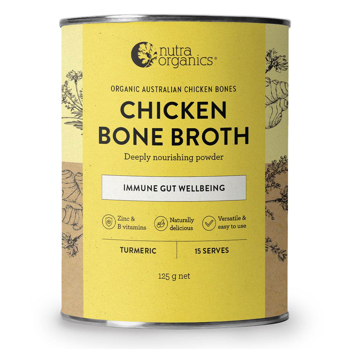 Nutra Organics Chicken Bone Broth - NZ Muscle