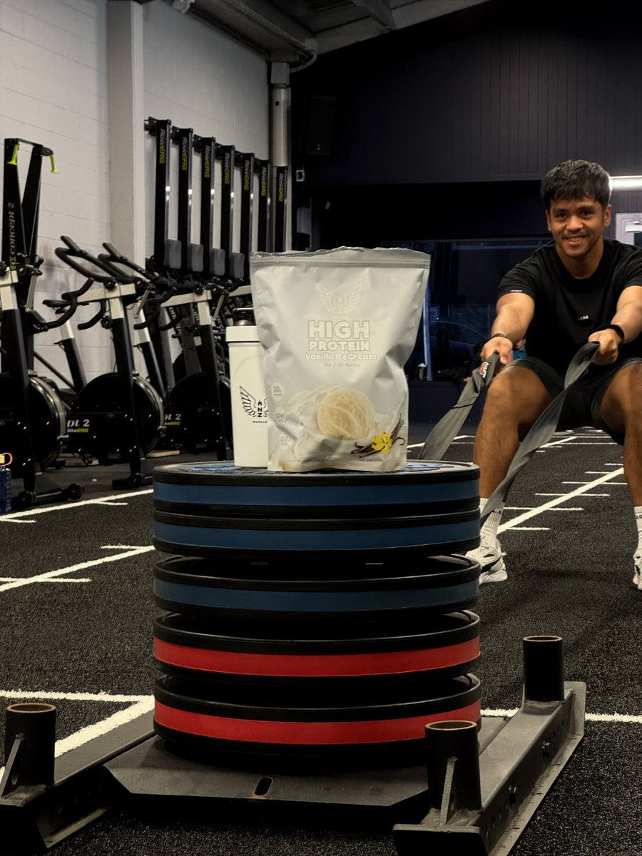 Customer training with NZ Muscle High Protein