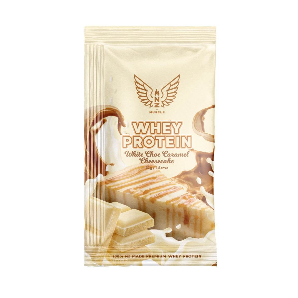 NZ Muscle Whey Protein Sachet - 1 Serve - NZ Muscle