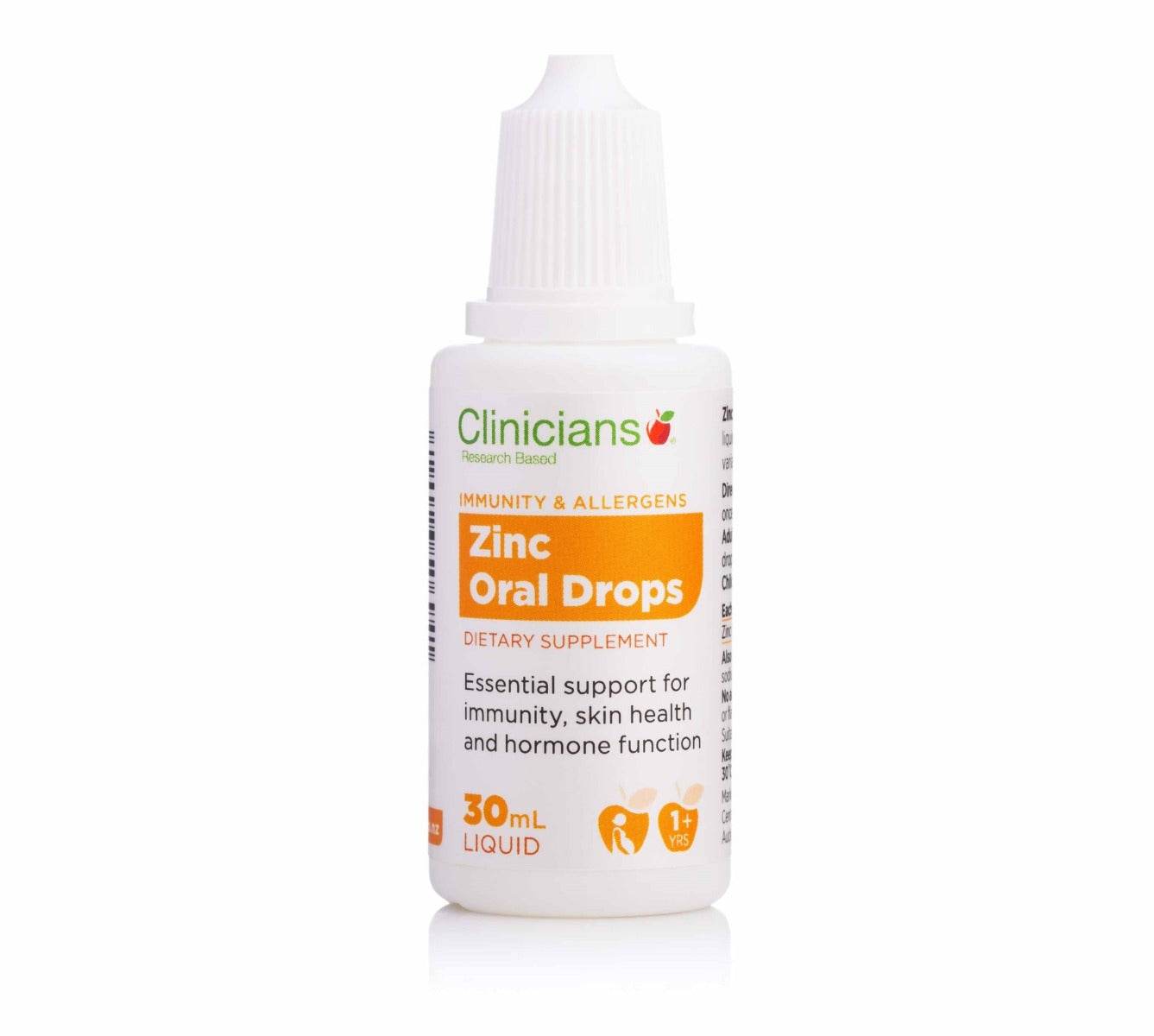 Clinicians Zinc Oral Drops - NZ Muscle