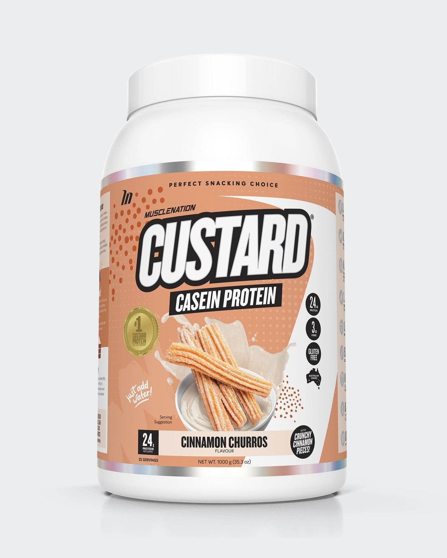 MuscleNation Custard Casein Protein - NZ Muscle
