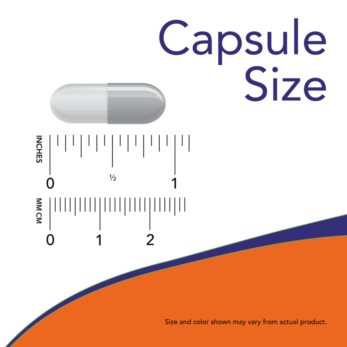 Now Foods Taurine 1000mg capsule size