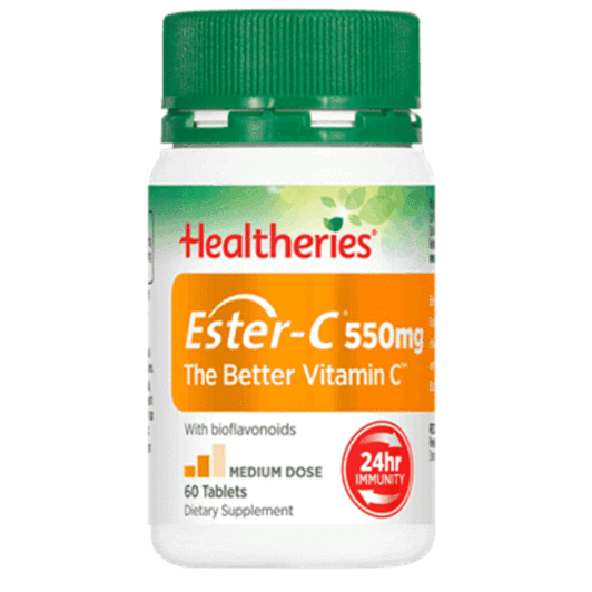 Healtheries Ester-C 550mg 60 Tablets - NZ Muscle