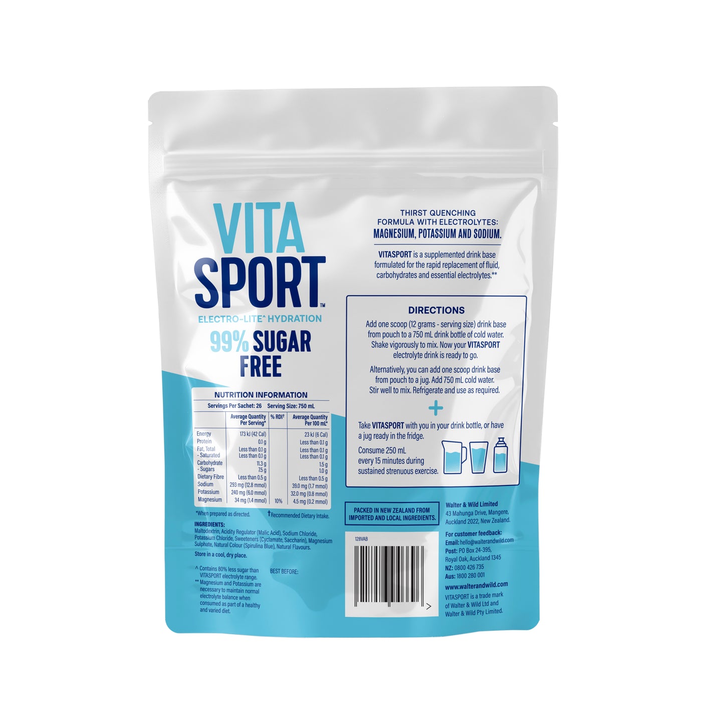 Vitasport 99% Sugar Free Electrolyte Rehydration Pouch