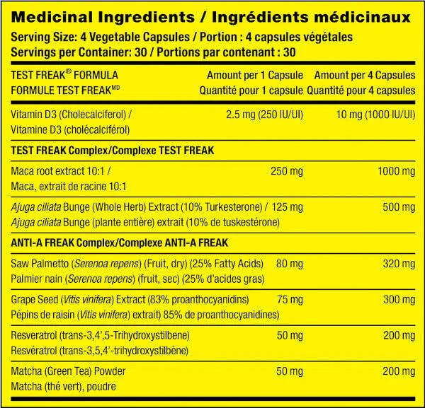 PharmaFreak Test Freak GOLD 120 Capsules