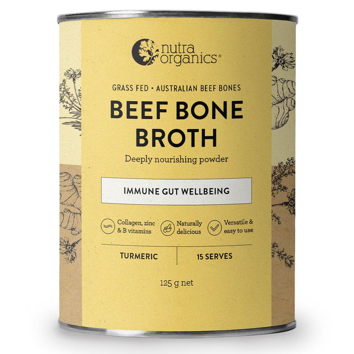 Nutra Organics Beef Bone Broth - NZ Muscle