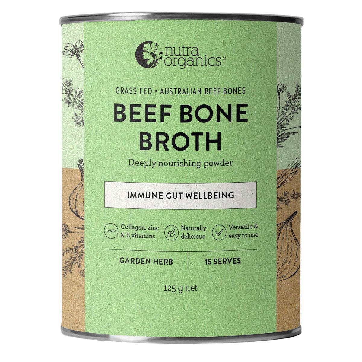 Nutra Organics Beef Bone Broth - NZ Muscle