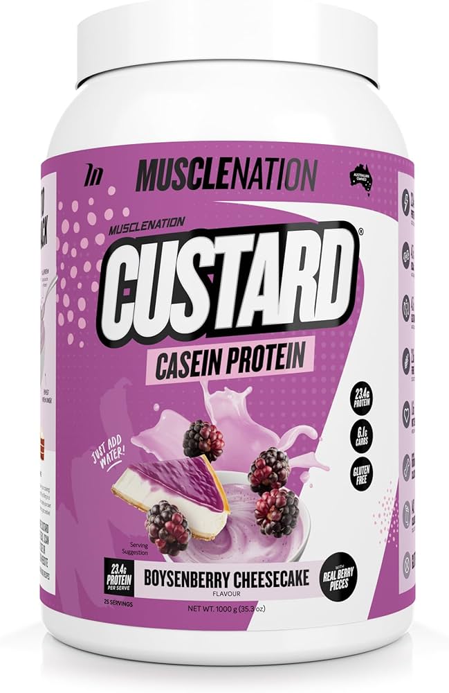 MuscleNation Custard Casein Protein