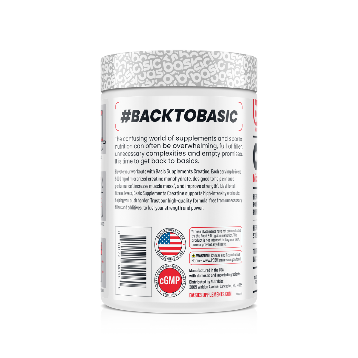 Basic Creatine label