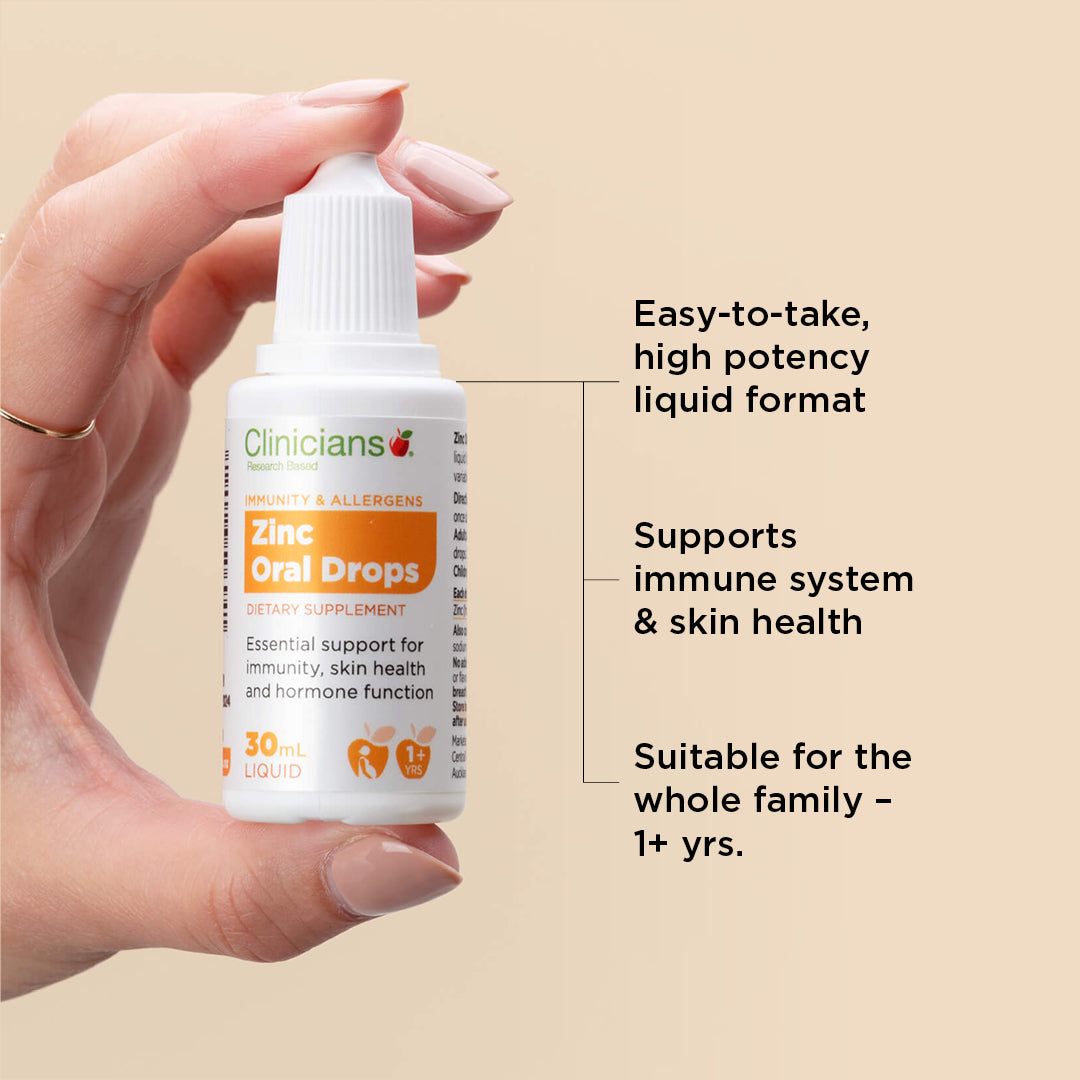 Clinicians Zinc Oral Drops benefits