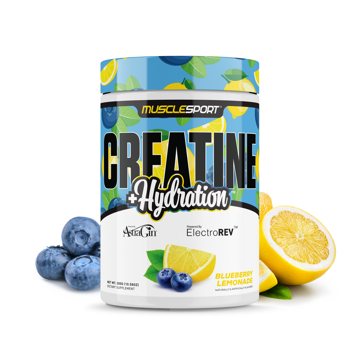 Musclesport Creatine + Hydration Blueberry Lemonade
