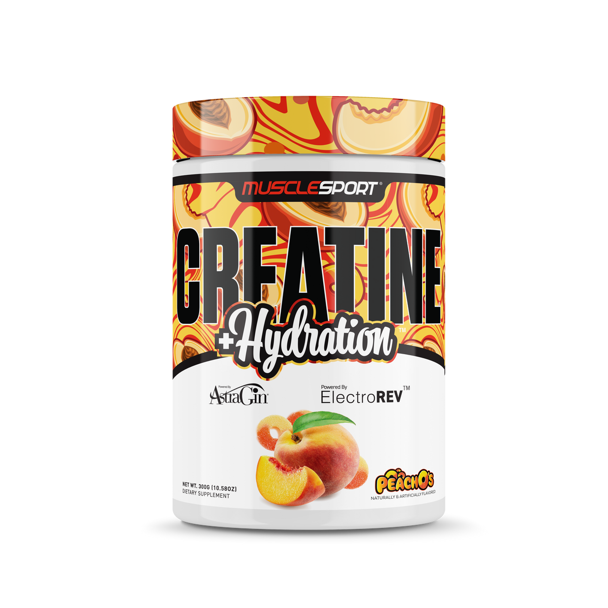 Musclesport Creatine + Hydration Peach O's