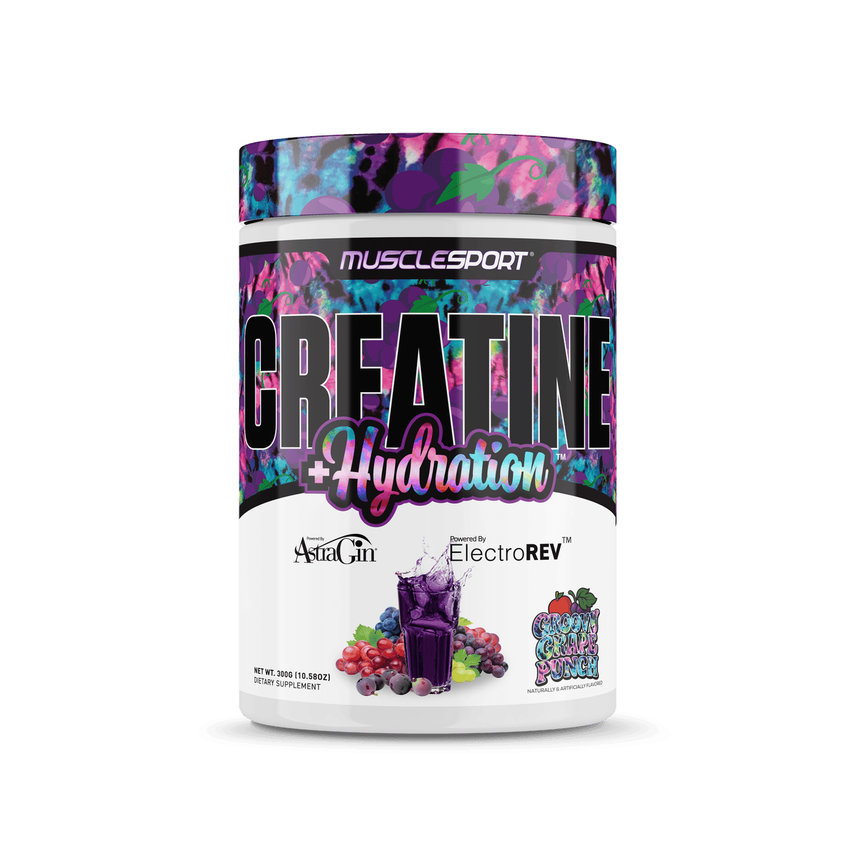 Musclesport Creatine + Hydration Groovy Grape