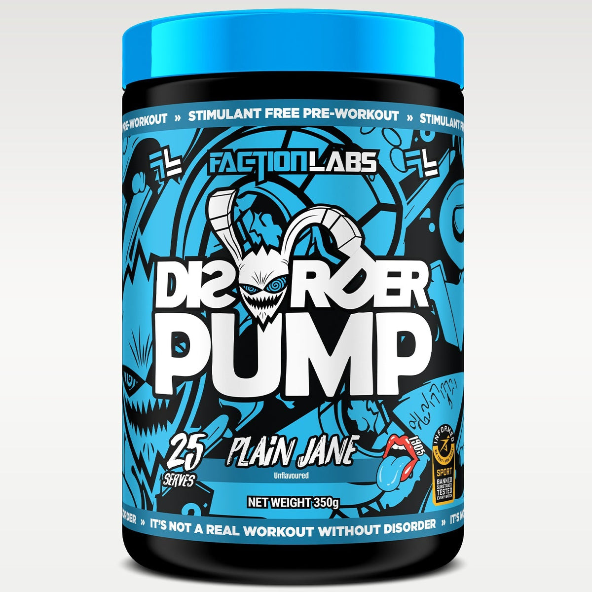 Faction Labs Disorder Pump Plain Jane Unflavoured 350g