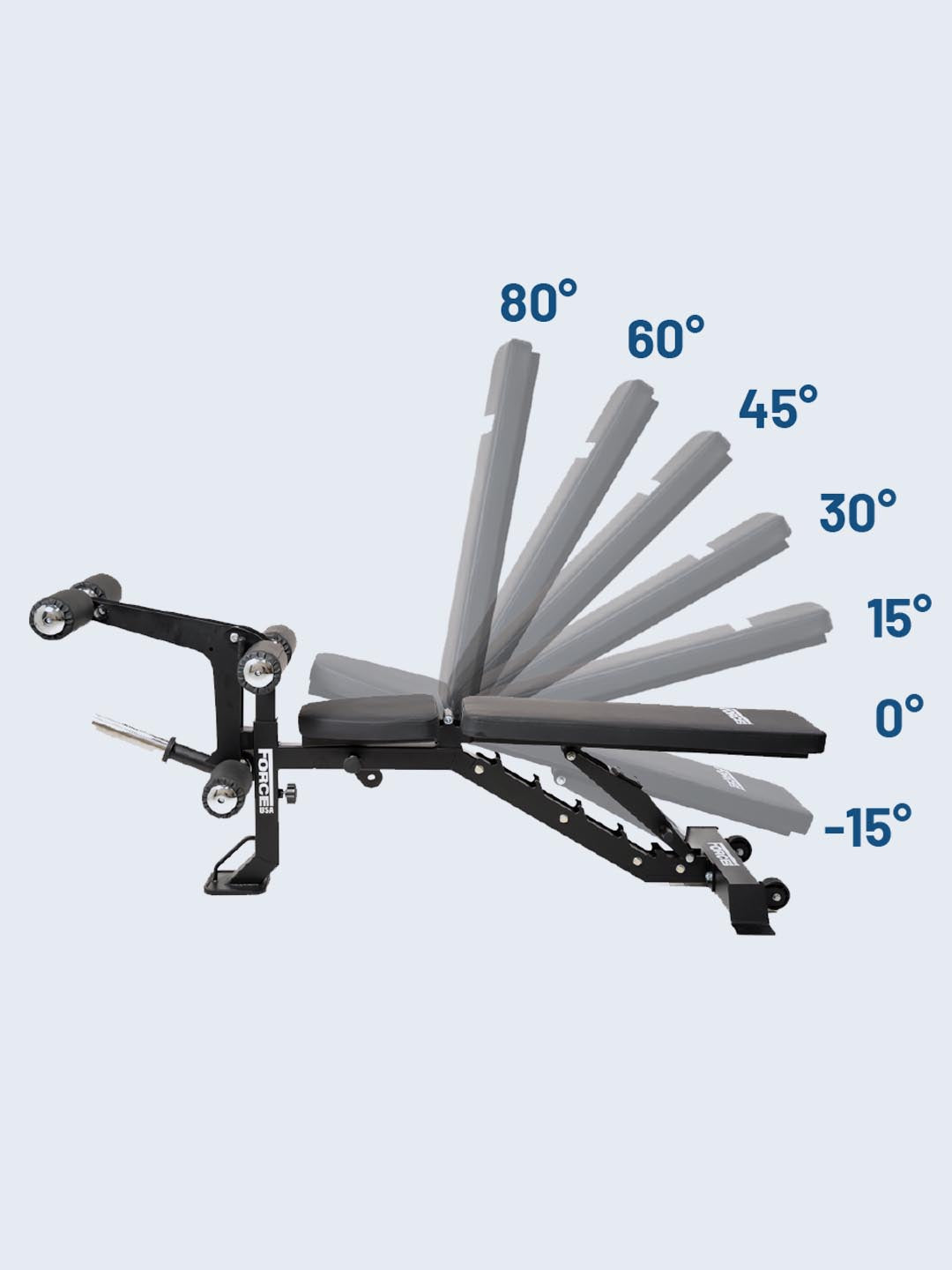 Force USA FID Bench with preacher curl attachment
