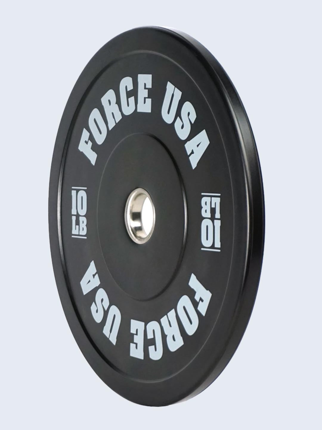 Force USA Ultimate Training bumper plate profile