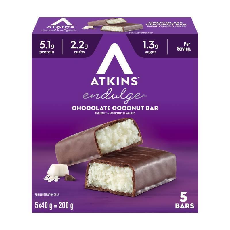 Atkins Endulge Chocolate Coconut Bar 5 x 40g
