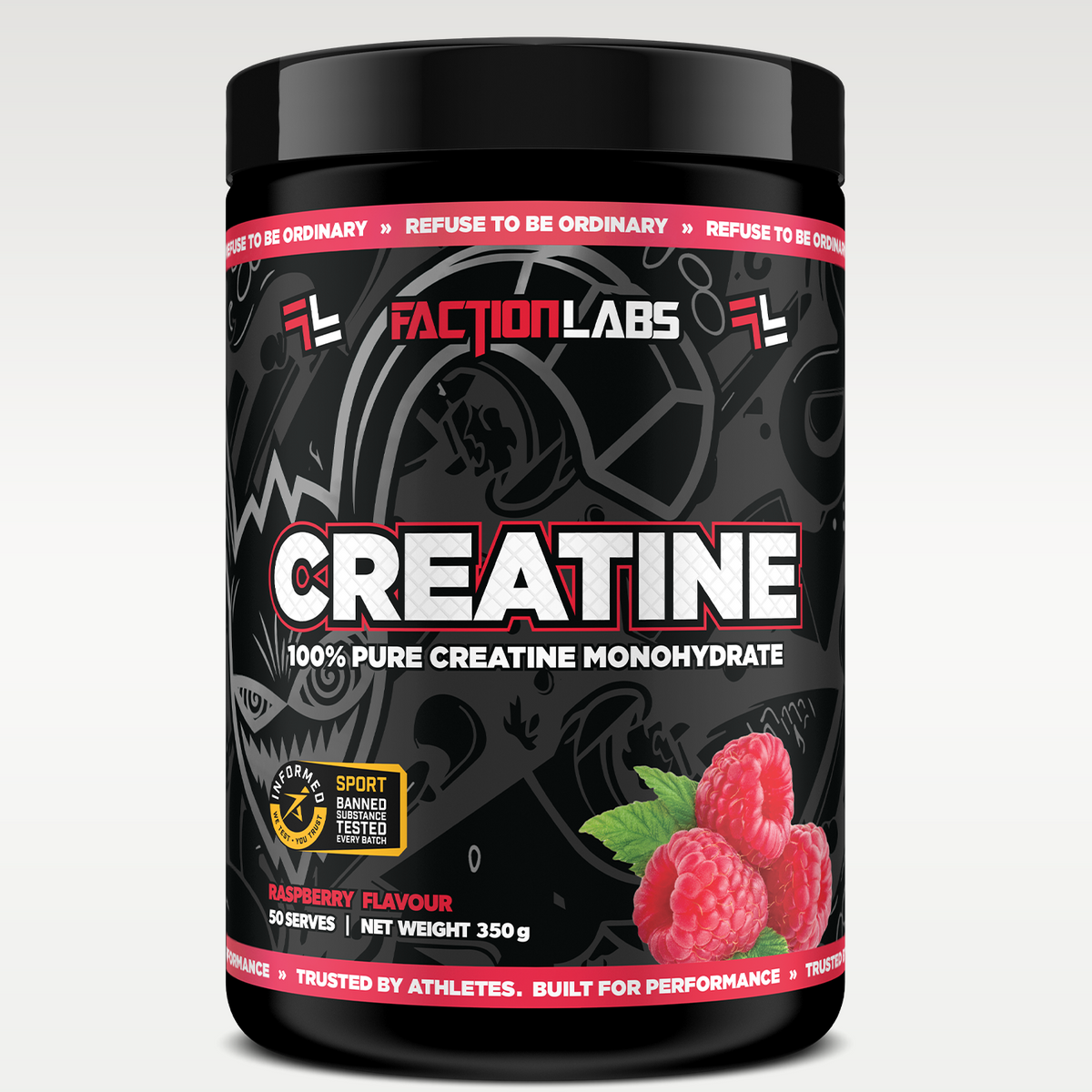 Faction Labs Flavoured Creatine Monohydrate Raspberry 350g