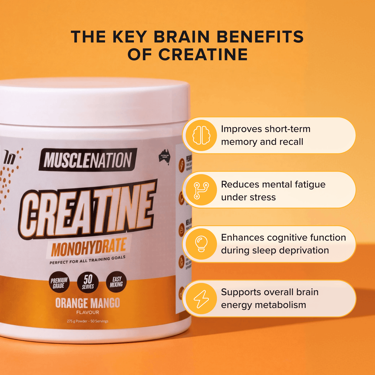 Muscle Nation Flavoured Creatine benefits