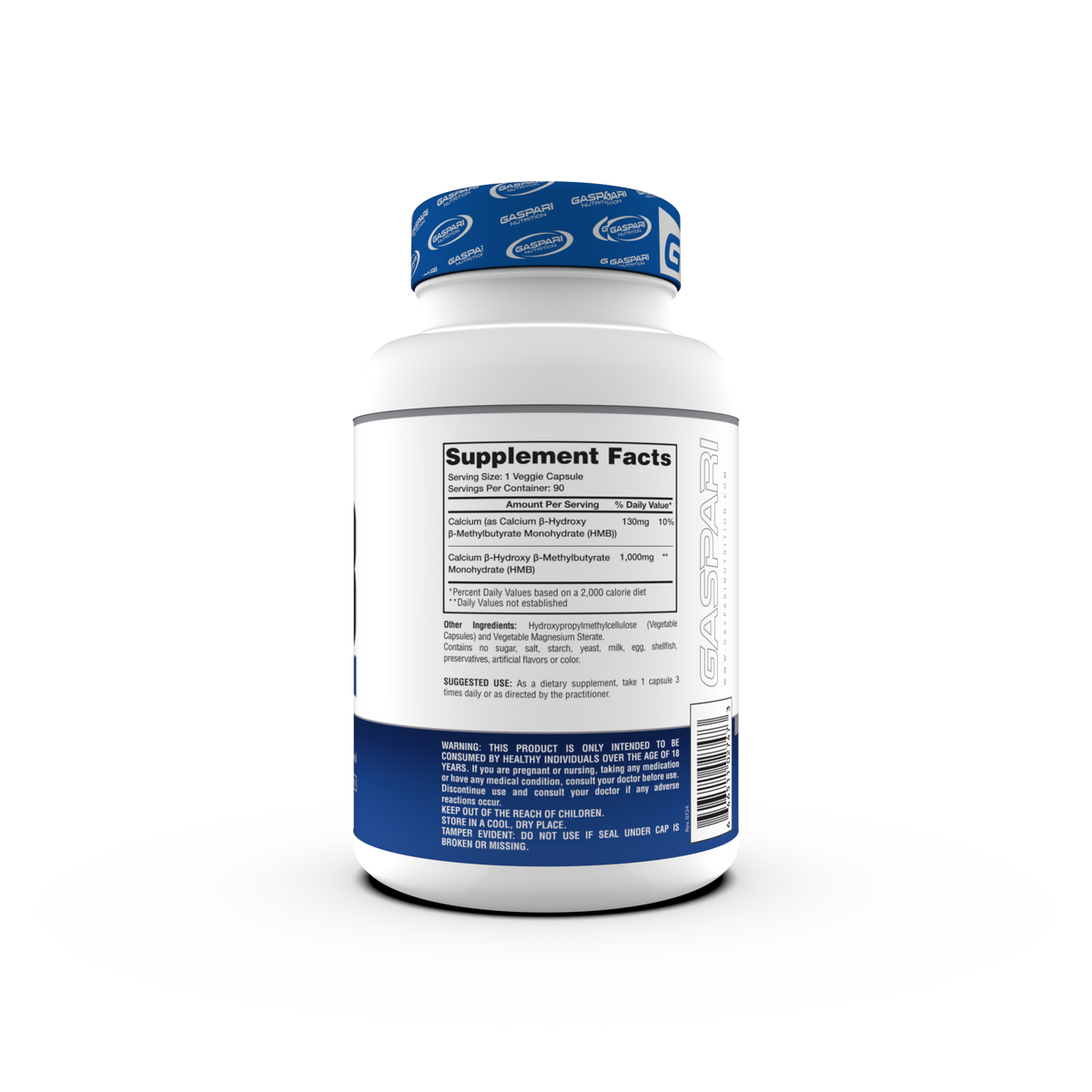 Gaspari Nutrition HMB supplement facts