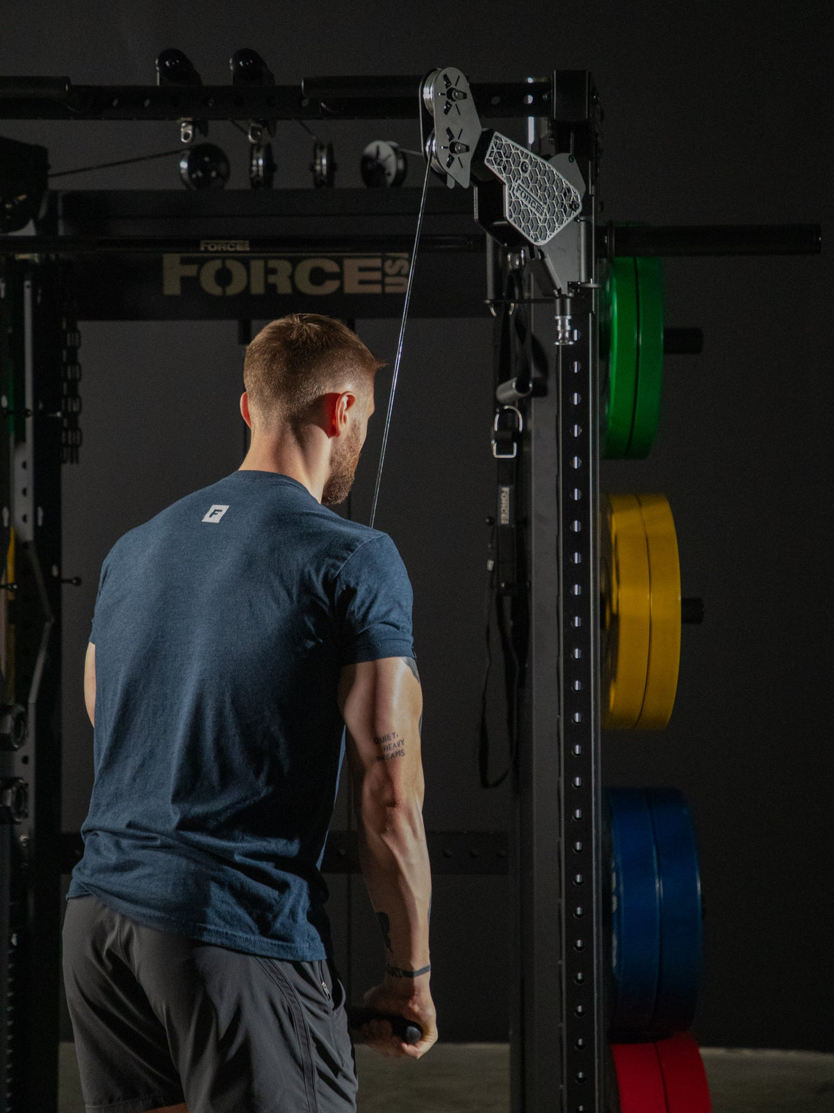 Force USA C10 in a garage gym