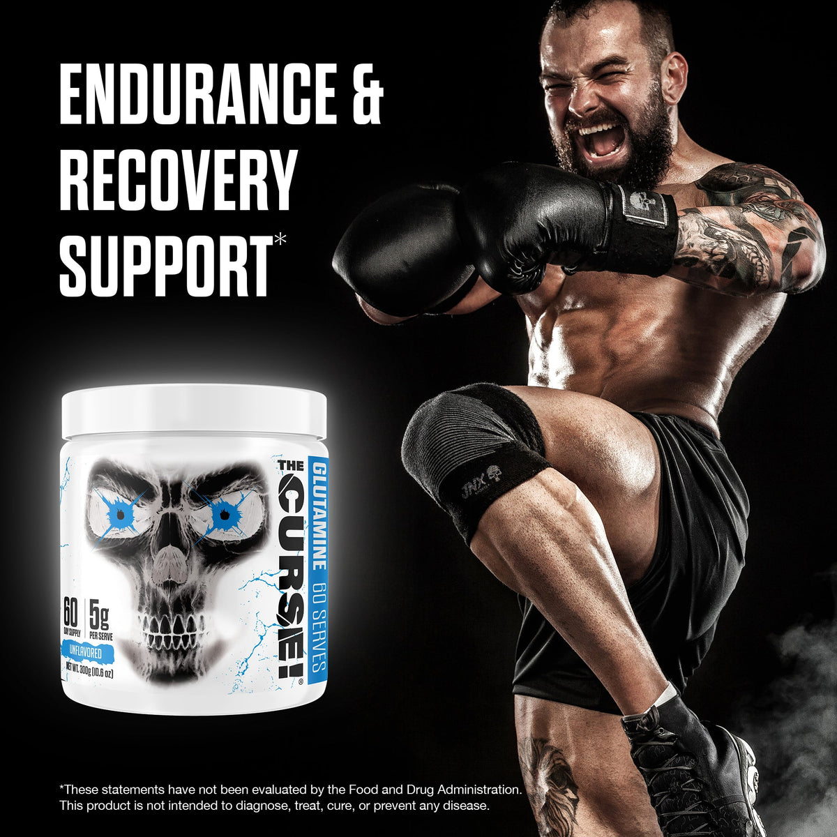 JNX Sports The Curse Glutamine endurance and recovery support