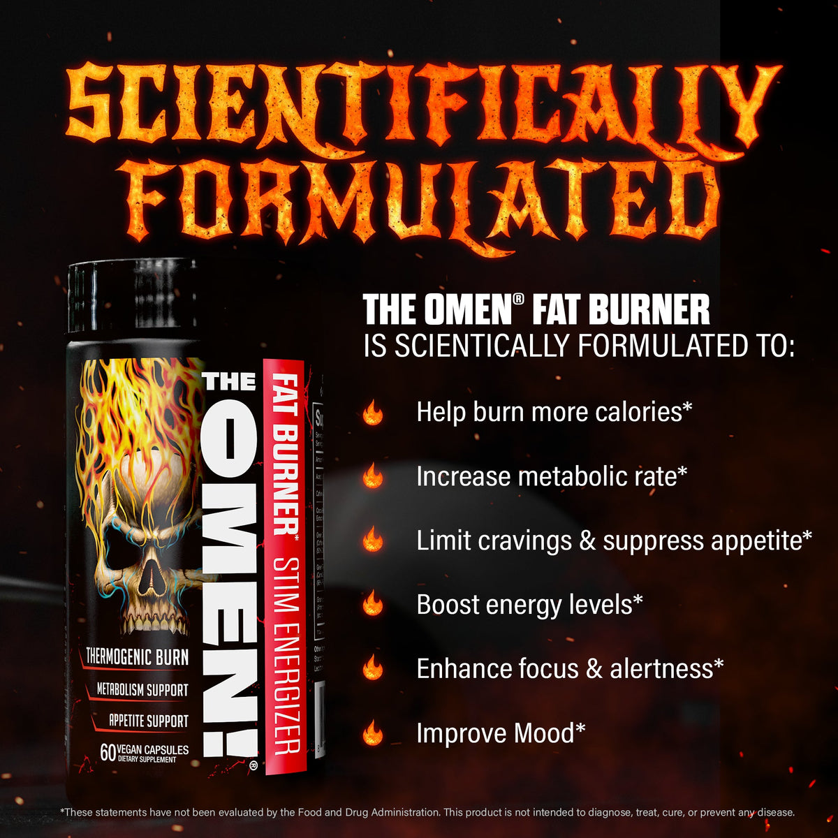 JNX Sports The Omen fat burner scientifically formulated