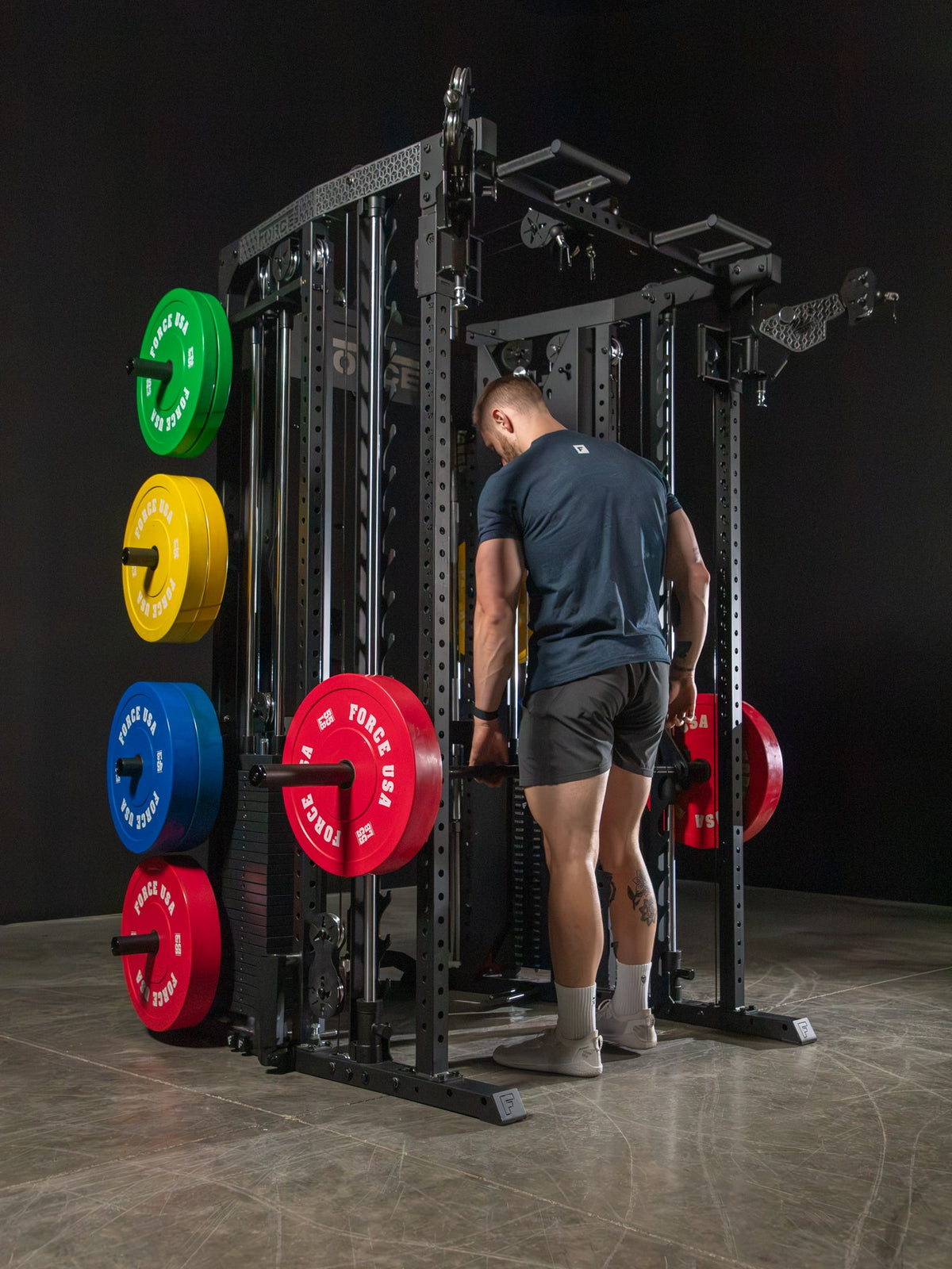 Force USA C10 All-In-One Trainer in a home gym