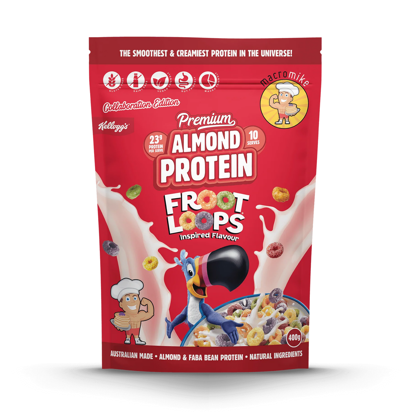 Macro Mike x Kellogg's Premium Almond Protein