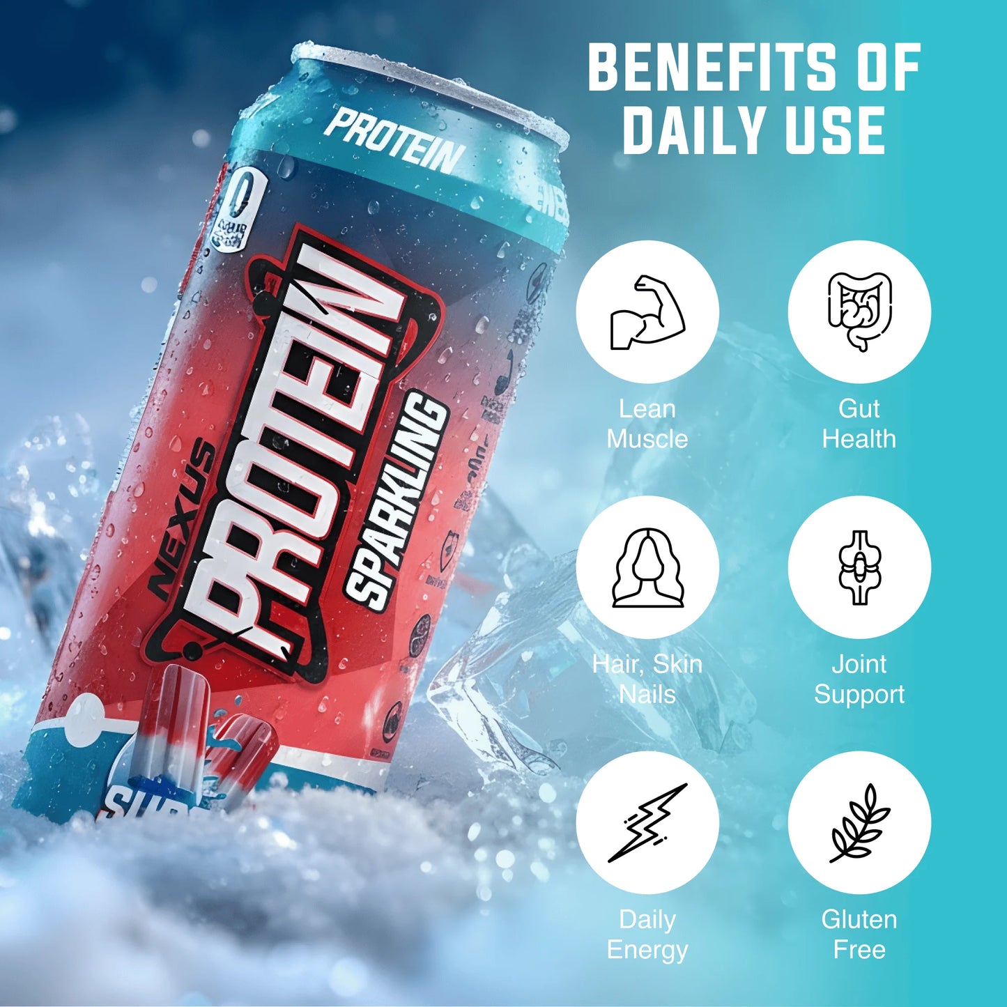Nexus Super Protein Sparkling Water