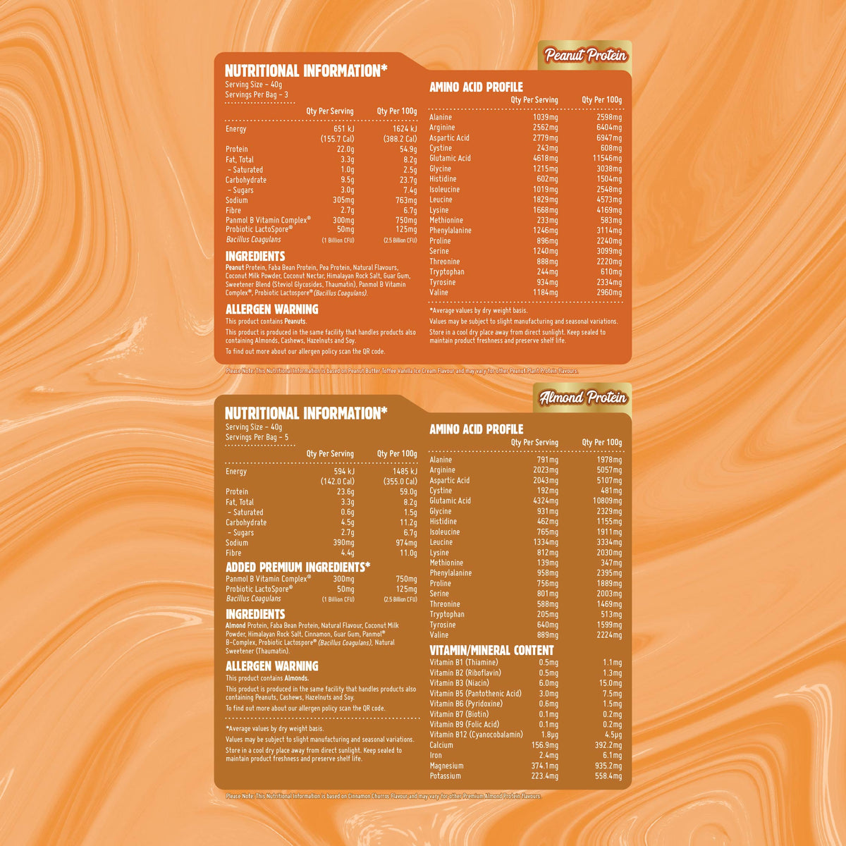Macro Mike Luxe Protein Sample Pack nutrition information