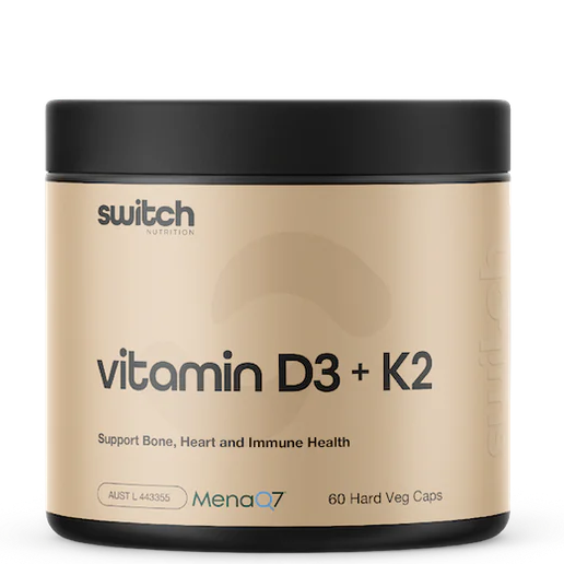 Switch Nutrition D3 + K2 60 Capsules