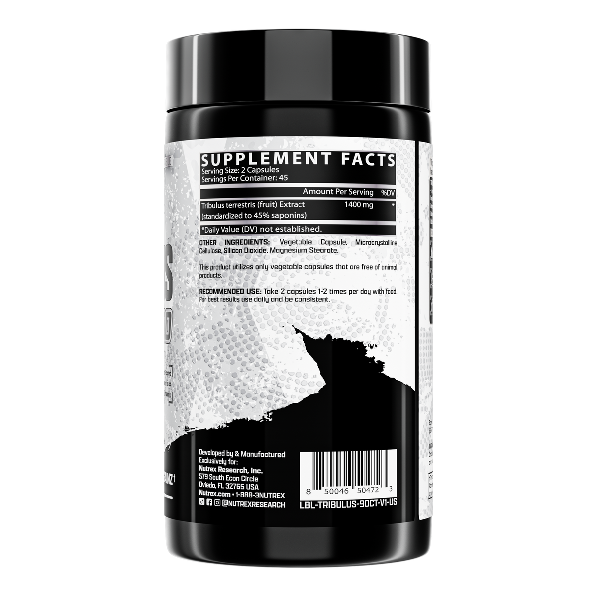 Nutrex Tribulus 1400 supplement facts