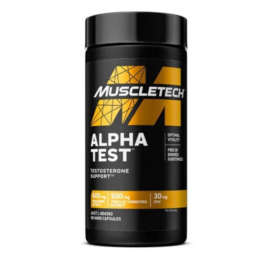 Muscletech AlphaTest 60ct - NZ Muscle