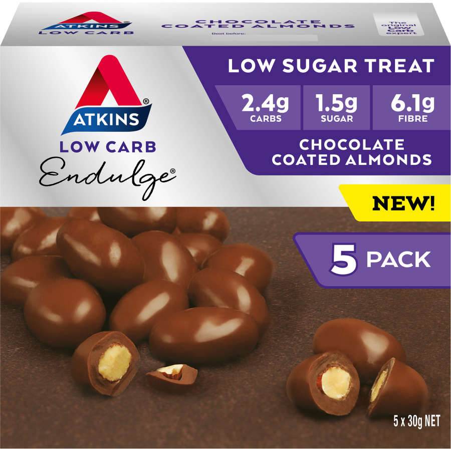 Atkins Endulge Chocolate Almonds - 5pk - NZ Muscle