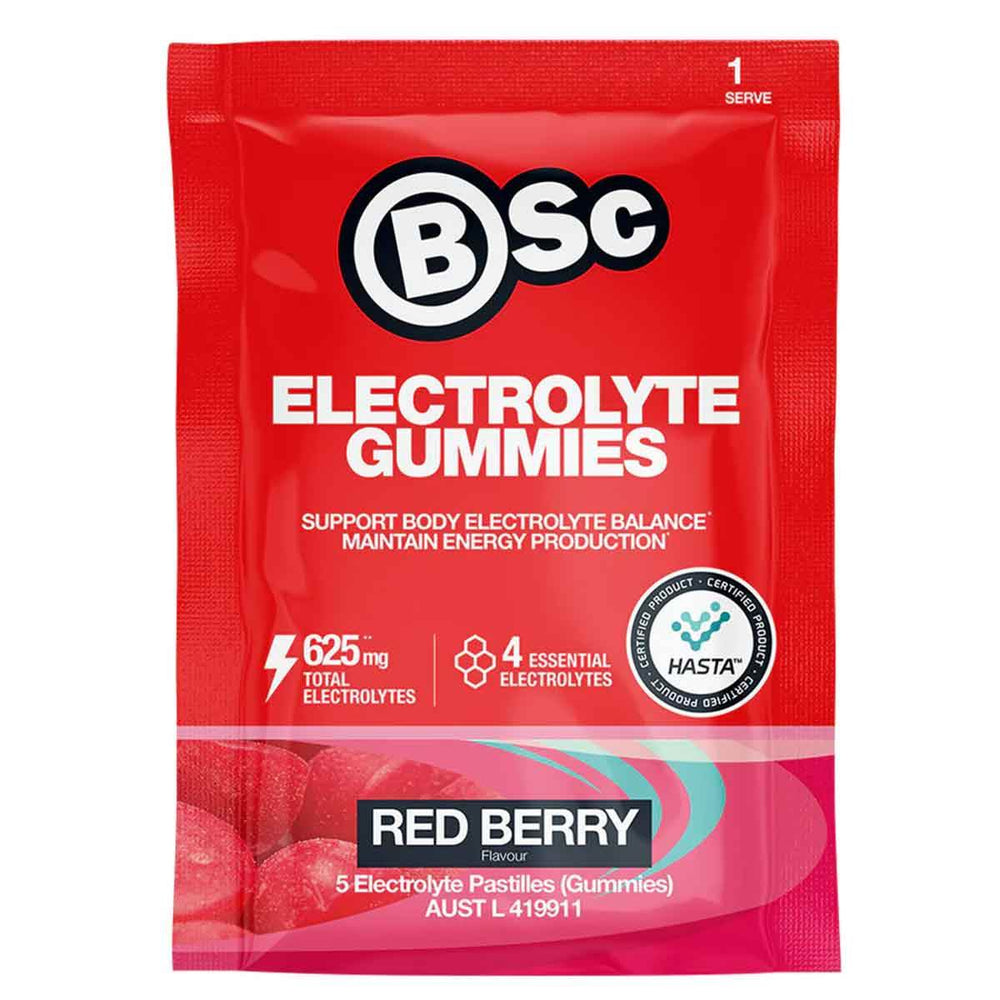 BSc Electrolyte Gummies - 1 Sachet (5 Gummies) - NZ Muscle