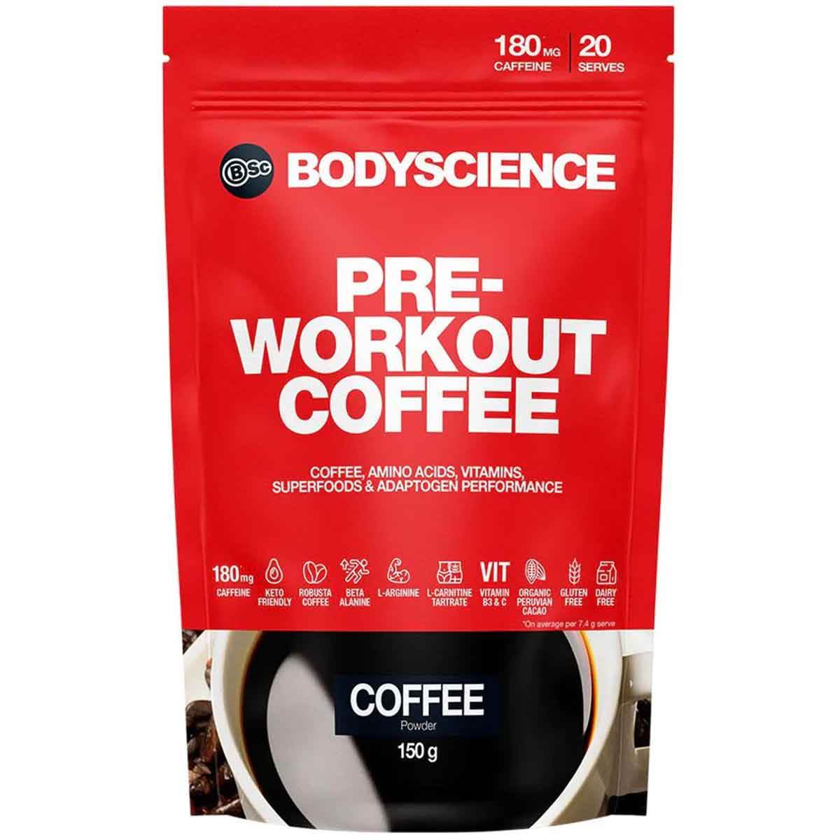 BSc Pre-workout Coffee 150g - NZ Muscle