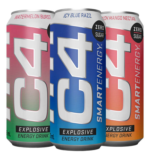 C4 Smart Energy Carbonated Drink 473ml - NZ Muscle