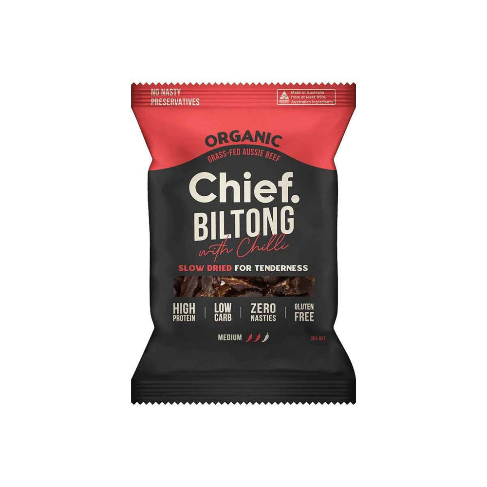Chief Organic Biltong 30g Bag