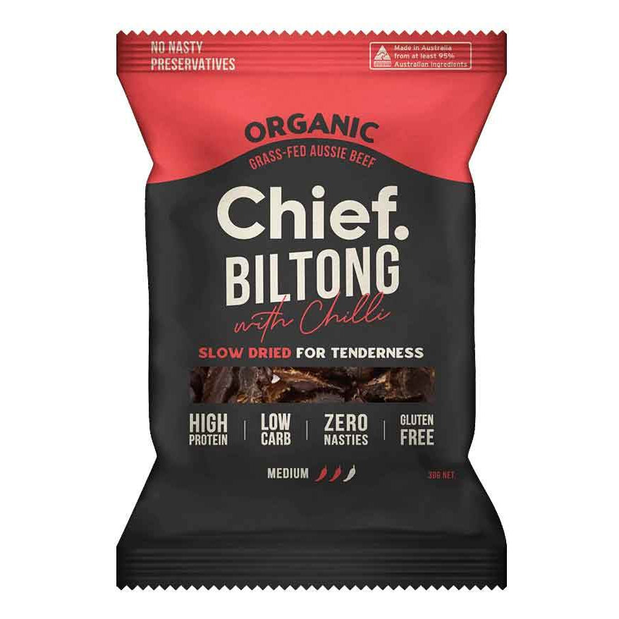 Chief Organic Biltong 30g Bag