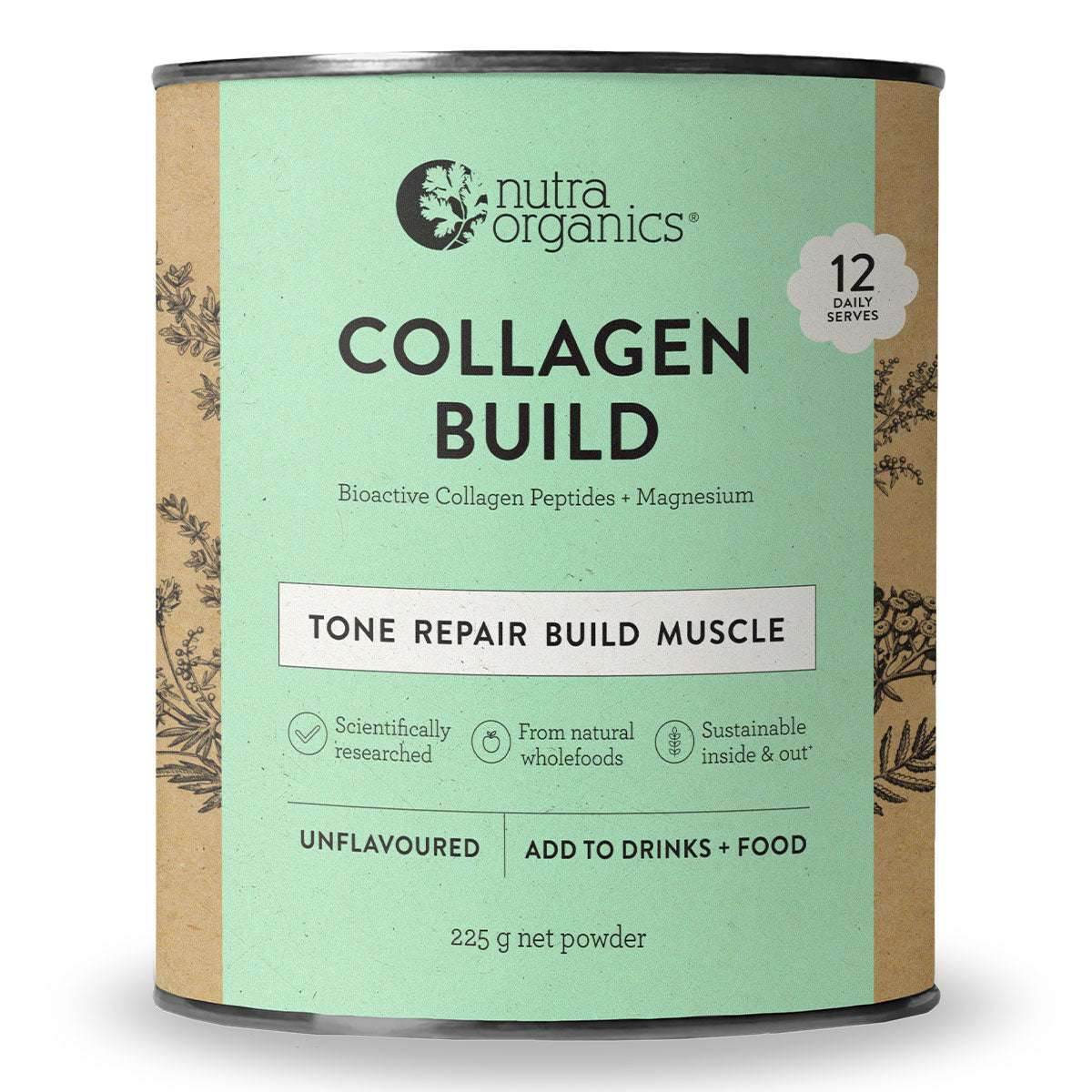 Nutra Organics Collagen Build 225g - NZ Muscle