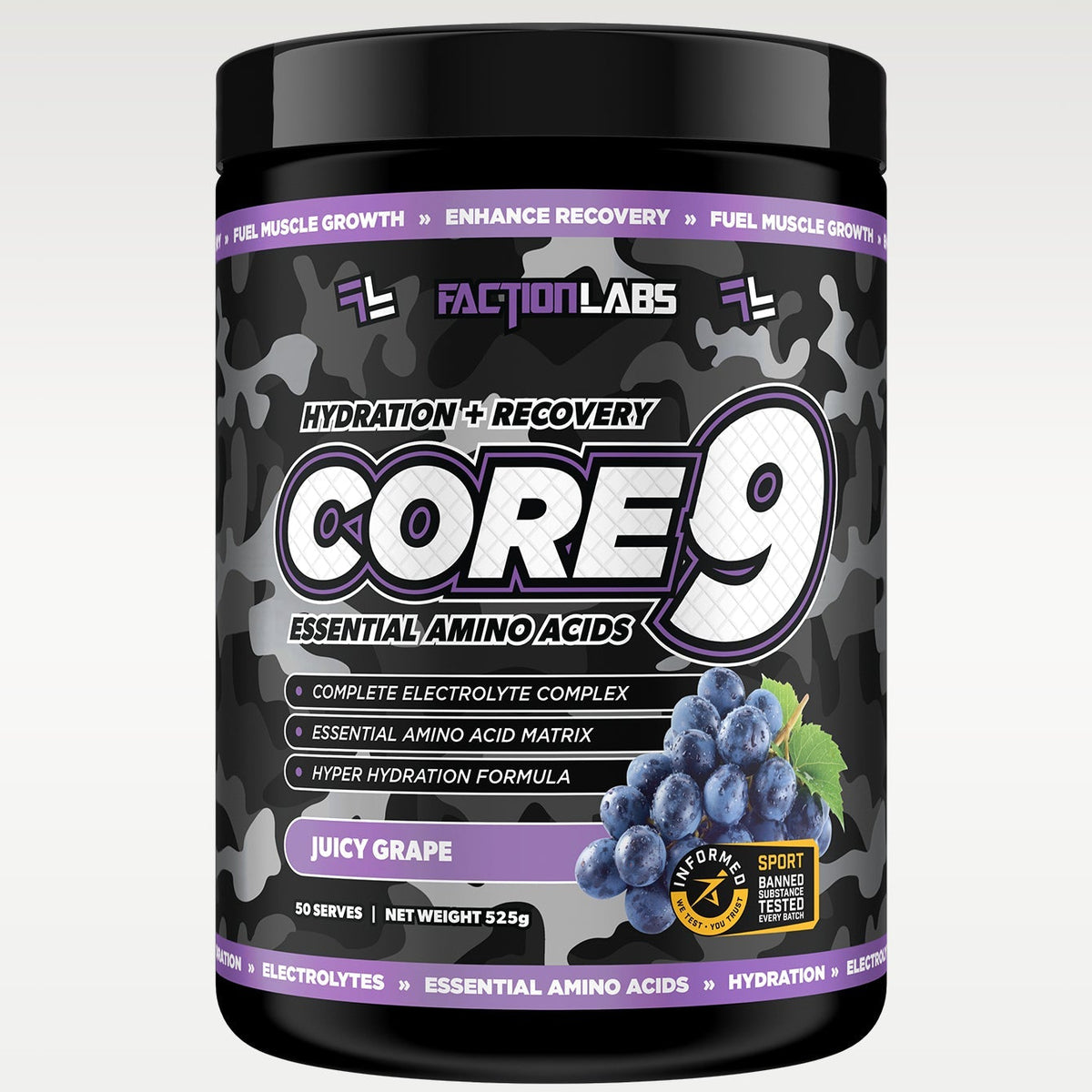 Faction Labs Core 9 EAA Juicy Grape 525g
