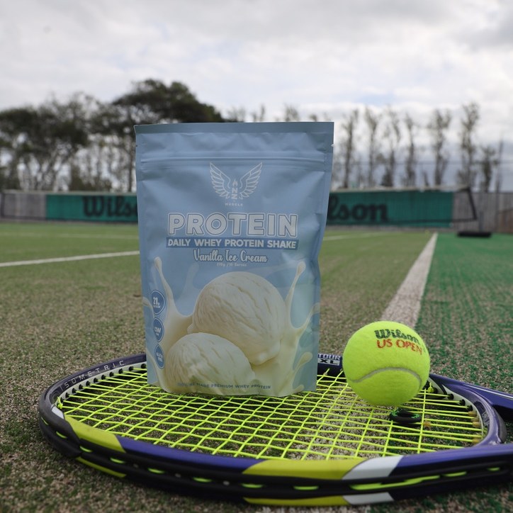 NZ Muscle Daily Whey Protein Vanilla lifestyle