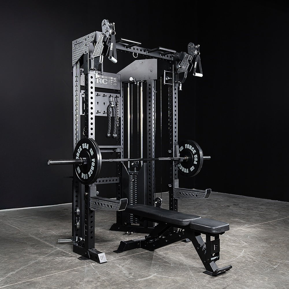 Force USA Functional Trainer Rack in use