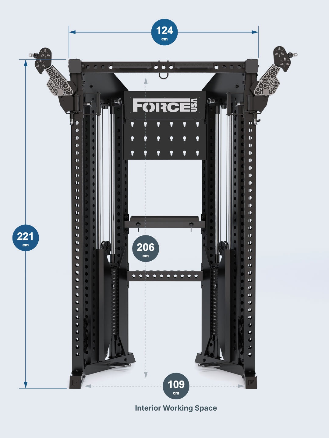 Force USA Functional Trainer Rack dimensions