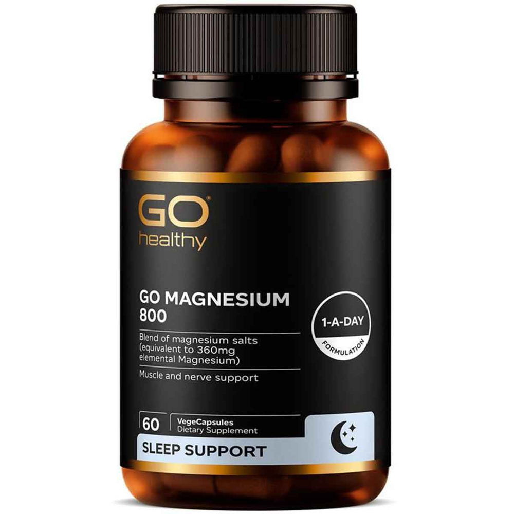 GO Healthy Magnesium 800 60 Capsules - NZ Muscle